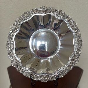 Vintage Late 1960s F. B. Rogers Silver Co. Silver Plated Bowl (Made in Spain)